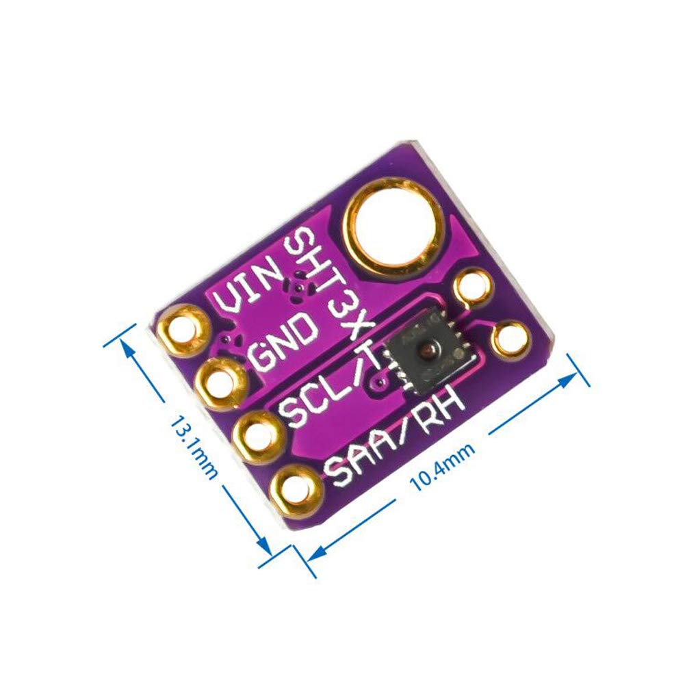 HiLetgo SHT31-D Temperature and Humidity Sensor Breakout Digital Output Temperature and Humidity Sensor Module IIC I2C Interface 3.3V GY-SHT31-D for Arduino