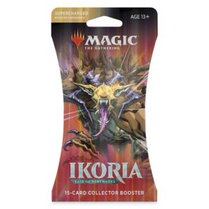 magic: the gathering ikoria: lair of behemoths collector booster | 15 card booster pack | stylized collectible cards (c77470000)