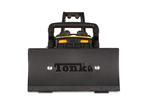 Tonka Steel Classics, Bulldozer– Made with Steel and Sturdy Plastic, yellow friction powered toy construction truck, Ages 3+ boys and girls, kids, toddlers, Christmas birthday gifts