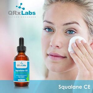 Pure Plant-Based Squalane Oil Boosted with Most Advanced & Stable Vitamin C - Organic ECOCERT / USDA Certified Squalane Derived from Sugarcane - Best Moisturizer For Face, Body & Skin - 1 oz / 30 ml