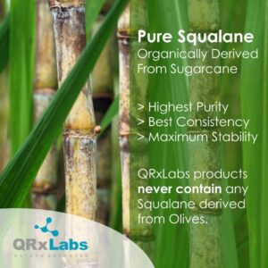 Pure Plant-Based Squalane Oil Boosted with Most Advanced & Stable Vitamin C - Organic ECOCERT / USDA Certified Squalane Derived from Sugarcane - Best Moisturizer For Face, Body & Skin - 1 oz / 30 ml