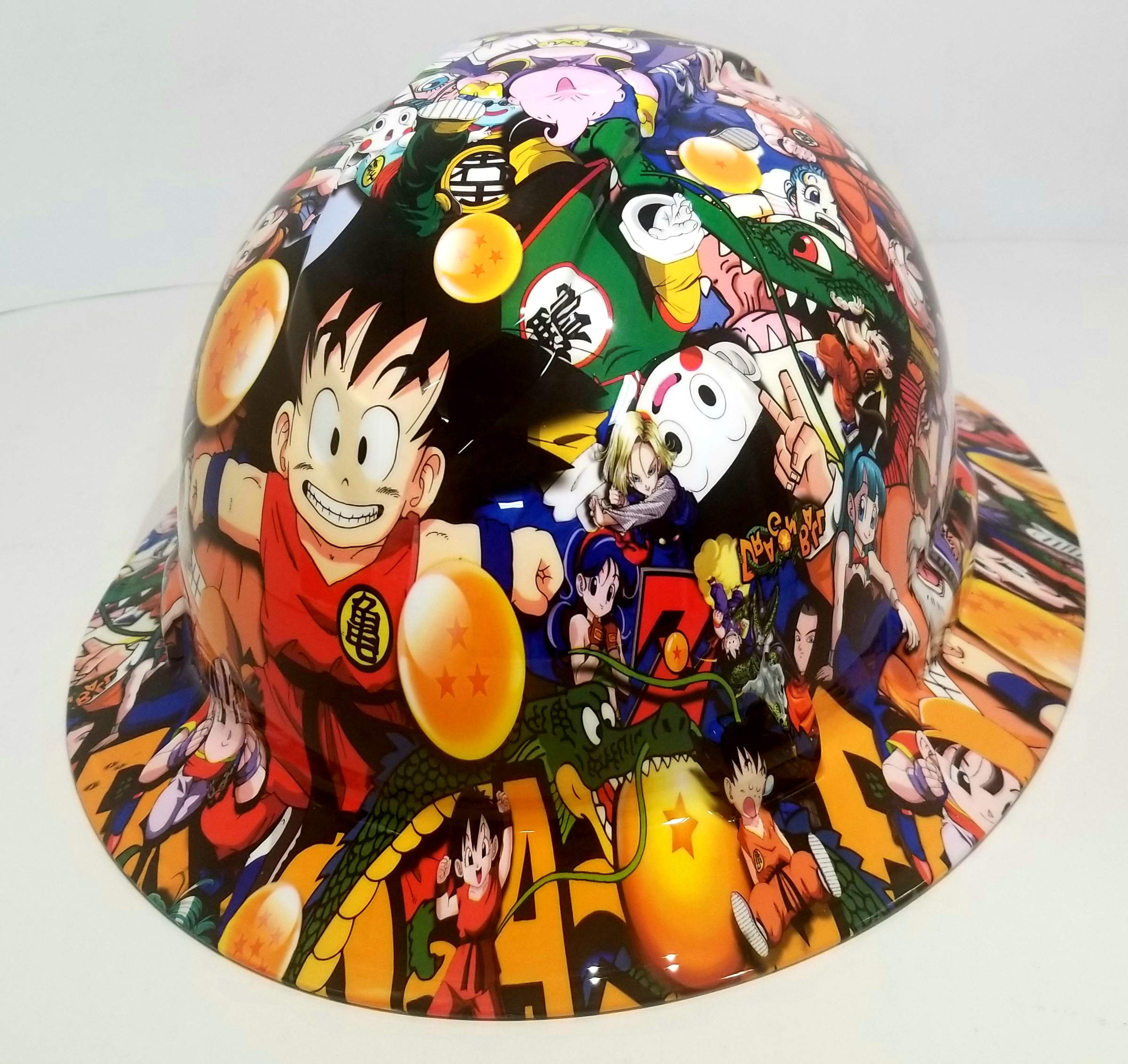 Wet Works Imaging Customized Pyramex Full Brim Dragon Ball Z Hat with Ratcheting Suspension