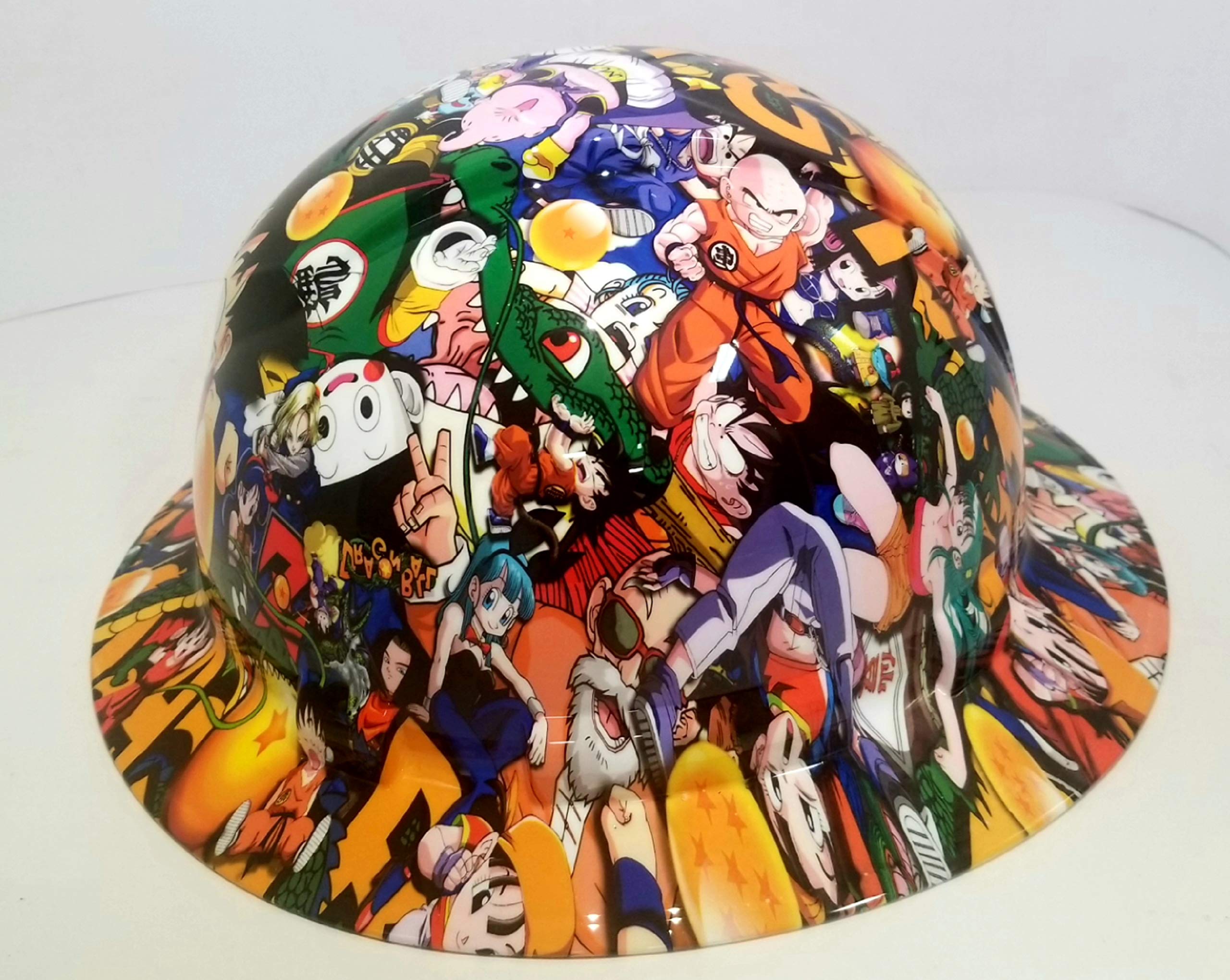 Wet Works Imaging Customized Pyramex Full Brim Dragon Ball Z Hat with Ratcheting Suspension