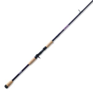 st. croix rods mojo musky casting rod extra-heavy/fast , black cherry metallic, 7'2"