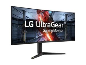 lg 38gl950g-b 38 inch qhd ultra wide 1440p ultragear nano ips 1ms curved gaming monitor with 144hz refresh rate and nvidia g-sync, black