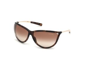 tom ford sunglasses tammy (ft-0770-s 52f) dark havana - rose gold - brown gradient lenses