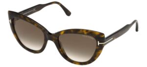 tom ford ft0762 52k dark havana ft0762 cats eyes sunglasses lens category 3 siz