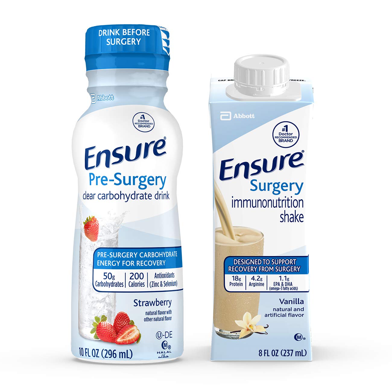 Ensure Surgery Perioperative 5-Day Bundle with 3 Ensure Pre-Surgery Clear Carbohydrate Drinks & 20 Ensure Surgery Immunonutrition Shakes