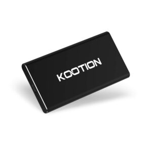 kootion 1tb external ssd hard drive usb 3.1 type-c ultra-slim portable solid state drive 1tb, read up to 500mb/s & write up to 450mb/s