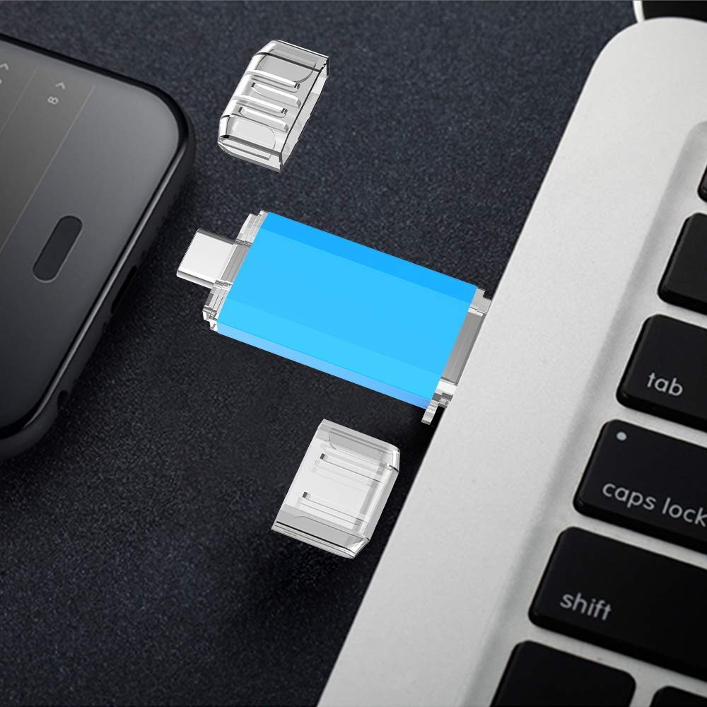 KOOTION USB C Flash Drive 32 GB 2 in 1 USB 3.0 + USB Type C Thumb Drive High Speed up to 90 MB/s Dual OTG Thumb Drive USB Stick for Samsung, Huawei, MacBook, Chromebook Pixel etc.