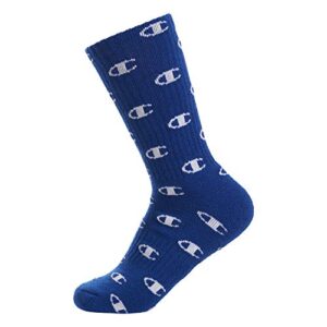 Champion unisex child Kids' Multipacks Socks, Crew C - Blue, 9 11 US