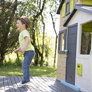 Smoby- Set of 6 Playhouse, Floor Tiles, Brown, Indoor or Outdoor Use, Plastic, Convenient for Use with Most Playhouses, for Ages 2 and up