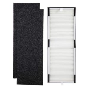 hunter fan company h-hf600-vp replacement filter value pack for hunter hp600 air purifier series, 3 piece set, white