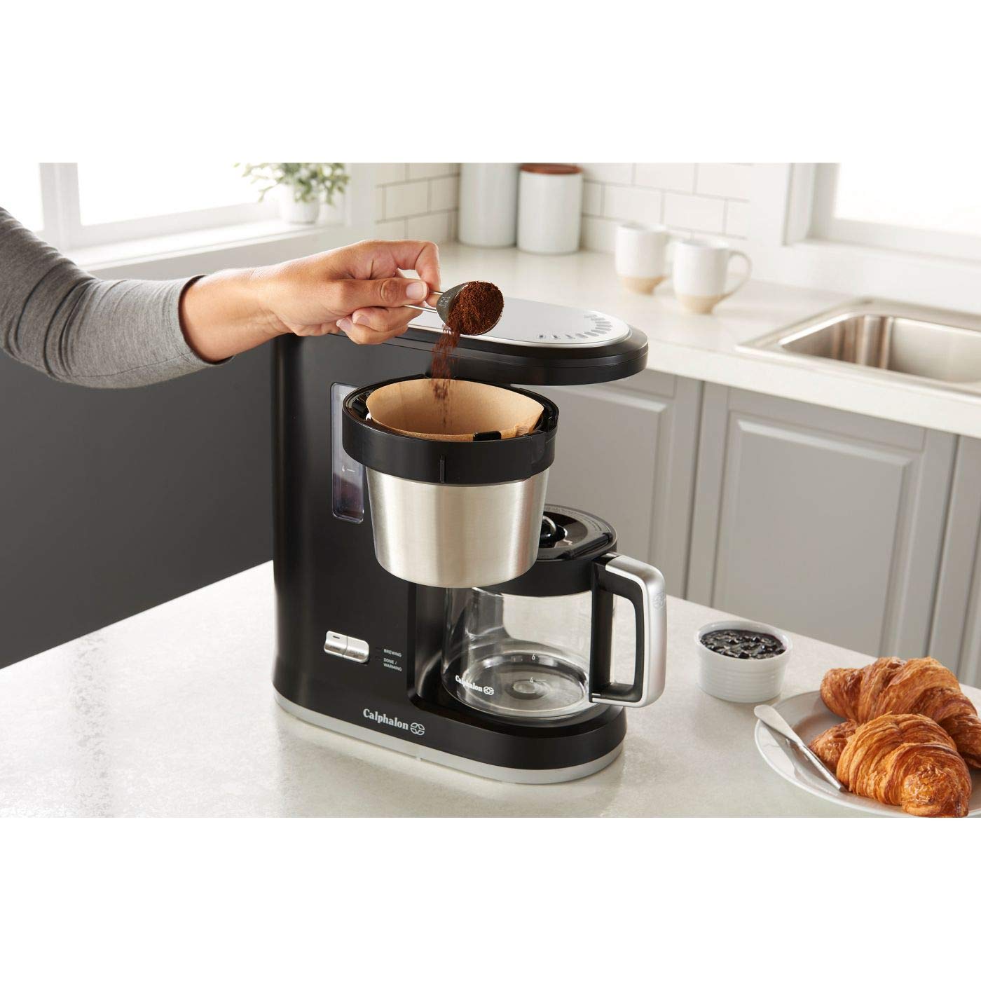 Calphalon Precision Control 10 Cup Coffee Maker, Matte Black