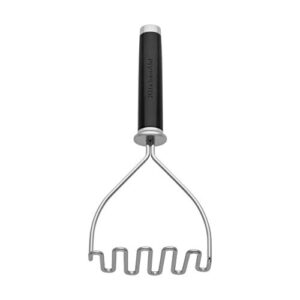 kitchenaid gourmet stainless steel wire masher, 10.24-inch, black