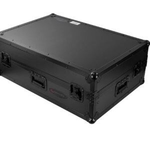 ODYSSEY FZGSPRIME4W2BL Denon Prime 4 Black Flight Case with Patented Glide Laptop Platform & 2U Rack Spaces