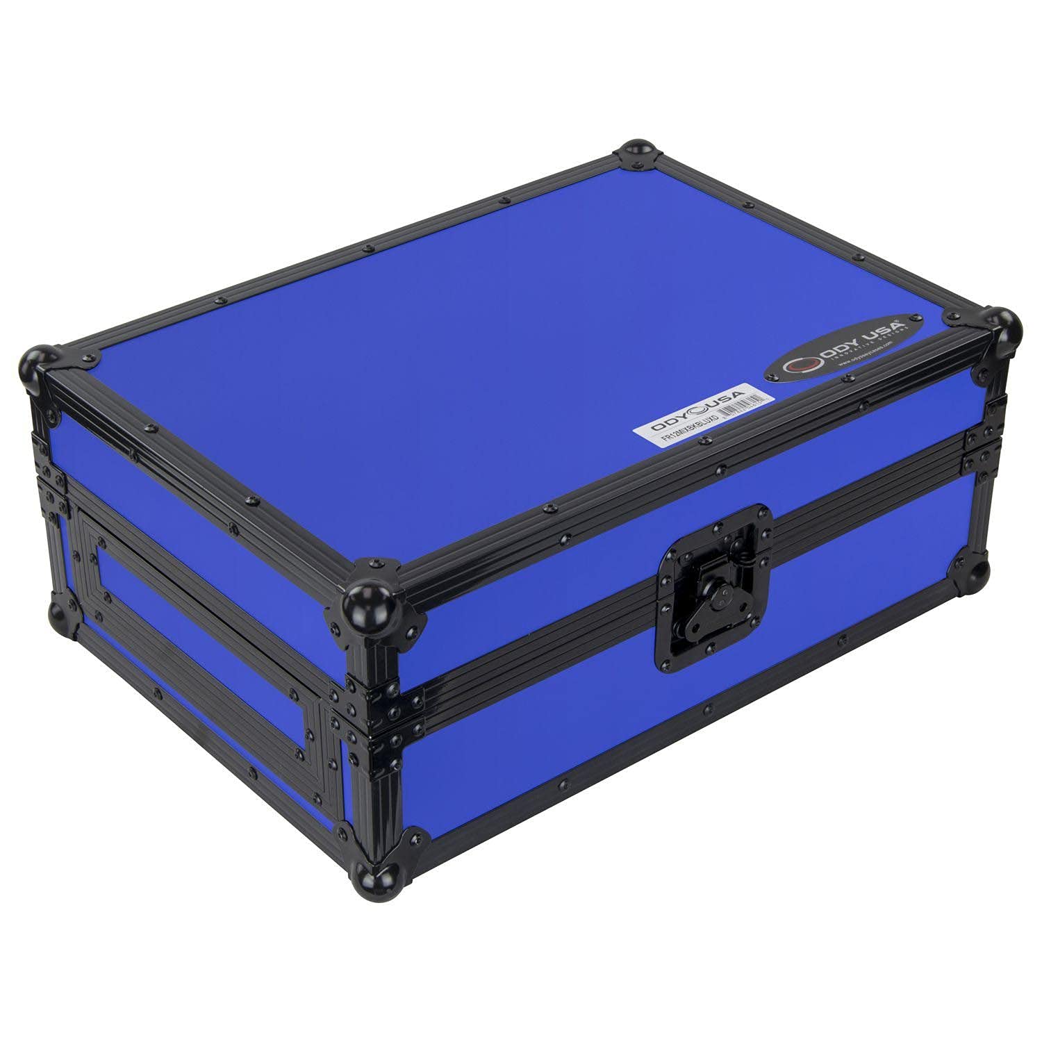 ODYSSEY FR12MIXBKBLUXD Universal 12" Format Extra Deep Black On Blue DJ Mixer Case