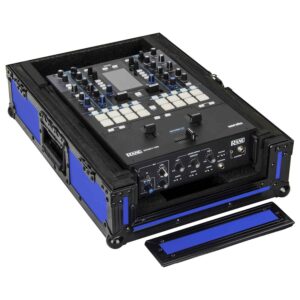 ODYSSEY FR12MIXBKBLUXD Universal 12" Format Extra Deep Black On Blue DJ Mixer Case