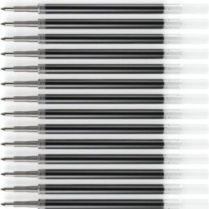 Arteza Gel Pen Refills, Pack of 50 Black Roller Ball Gel Ink Pen Refills, Quick-Drying, Nontoxic, Fine Point for Writing, Taking Notes & Sketching, Office & Back to School Supplies