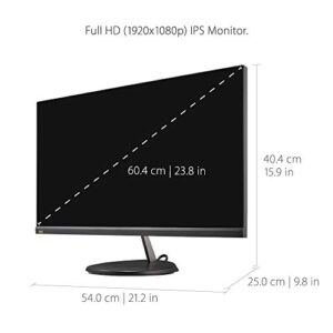 ViewSonic VX2485-MHU 24 Inch 1080p IPS Monitor with USB C 3.2 and FreeSync for Home and Office,Black