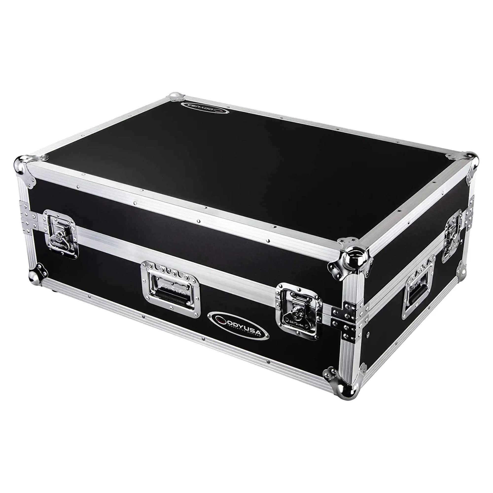 ODYSSEY FZGSPRIME4W2 Denon Prime 4 Flight Case with Patented Glide Laptop Platform & 2U Rack Spaces