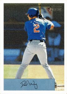 2002 bowman heritage baseball #182 david wright rookie card