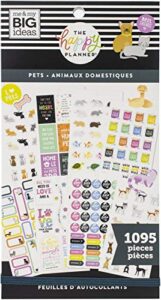 me & my big ideas happy planner stckrs, pets, 1095/pkg