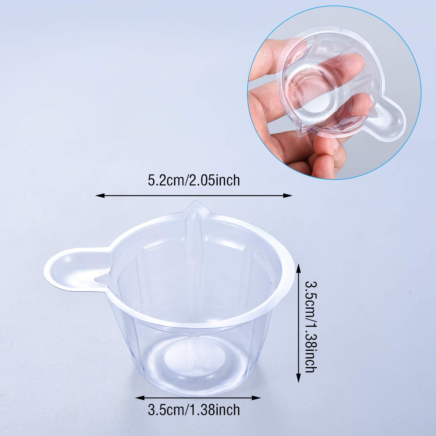 Boao Urine Cups Plastic Urine Collection Cups Disposable Urine Specimen Cups for Pregnancy Test, 40 ML (200 Pieces)