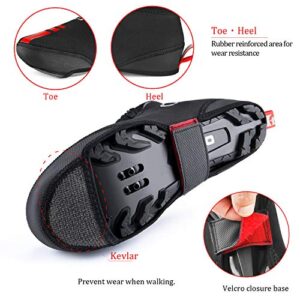 CXWXC Cycling Shoe Covers Neoprene Waterproof,Winter Thermal Warm Full Bicycle Overshoes for Men Women,Road Mountain Bike Booties