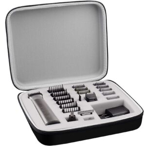 case compatible with philips for norelco multigroom series 7000 5000 9000 men's grooming kit with trimmer mg7750/49 mg7910/49 mg9510/60. storage holder for attachment trimmer & accessories (box only)