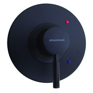 speakman cpt-1000-uni-mb neo universal shower valve trim for stylish bathroom décor, matte black