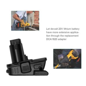 Replacement DCA1820 Dewalt 20V Battery Adapter for Dewalt 18V Tools Compatible with 20V MAX XR Lithium Battery DCB200 DCB201 DCB203 DCB203BT DCB204 DCB205 DCB206