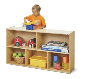 youngtime jonti-craft 7143yt low single storage shelves - kids classroom shelf