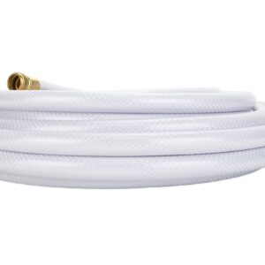 Camco TastePURE 75-Ft Water Hose - RV Drinking Water Hose Contains No Lead, No BPA & No Phthalate - Features Reinforced Design & Crafted of PVC - 5/8” Inside Diameter, Made in the USA (21008)