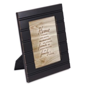 cottage garden home is where love resides black beaded board 5 x 7 table top and wall photo frame