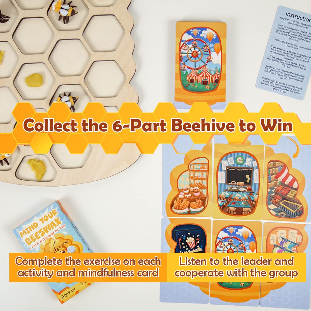 da Vinci's Room Mind Your Beeswax - Social Emotional Learning Activities and Social Skills Games for Kids 8+ | 3-8 Players