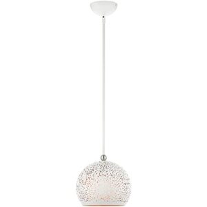 livex lighting 49181-03 1 light white pendant