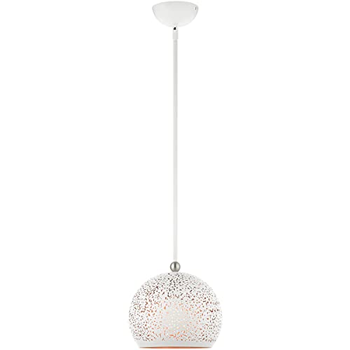 Livex Lighting 49181-03 1 Light White Pendant