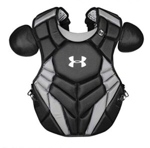 under armour uacpcc4-srpbk ua pro4 / chest protector / senior / ages 12-16 / 14.5" meets nocsae chest protector standard (nd200) bk