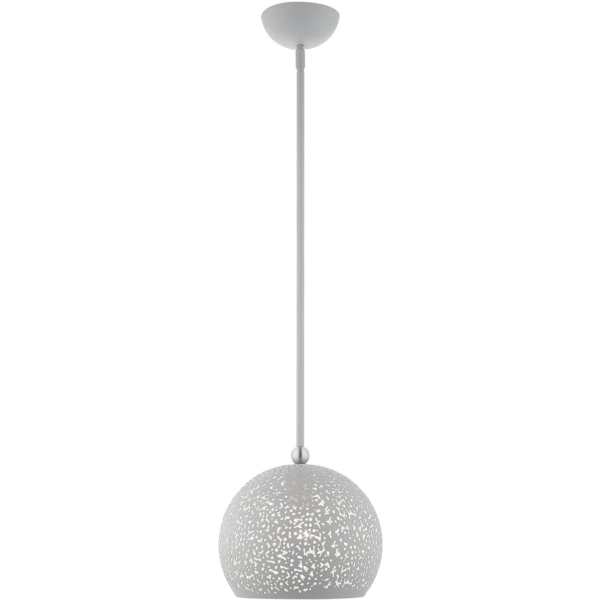 Livex Lighting 49181-80 1 Light Nordic Gray Pendant