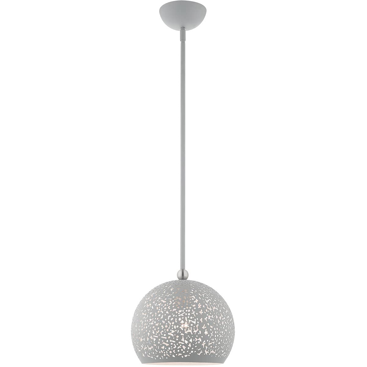 Livex Lighting 49181-80 1 Light Nordic Gray Pendant