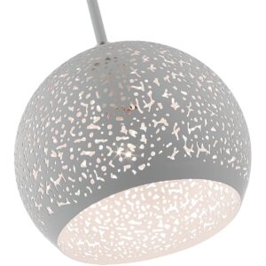 Livex Lighting 49181-80 1 Light Nordic Gray Pendant