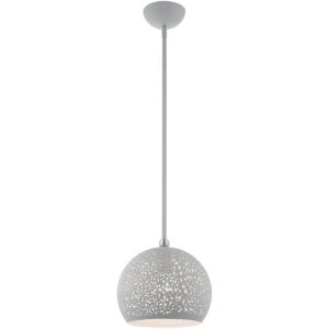 Livex Lighting 49181-80 1 Light Nordic Gray Pendant