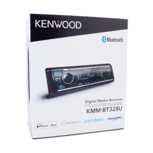 KENWOOD KMM-BT328U Bluetooth Car Stereo with USB Port, AM/FM Radio, MP3 Player, Multi Color LCD, Detachable Face, Built in Amazon Alexa, Compatible with SiriusXM Tuner