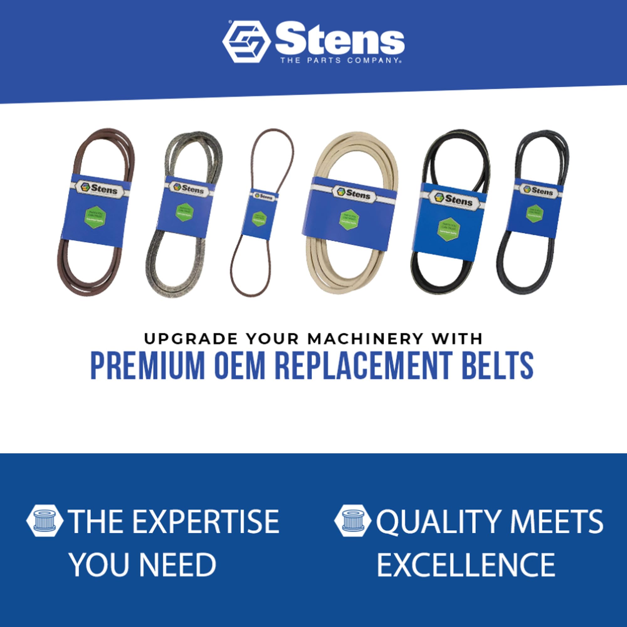 Stens OEM Replacement Belt 266-248 Replacement for Husqvarna HD775HW, HU775BBC, HU775H Model Walk-Behind mowers 580364604