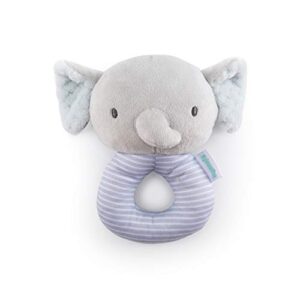 ingenuity premium soft plush ring rattle - van the elephant, ages newborn and up