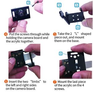 Makeronics Acrylic Case/Enclosure (Black) for Jetson Nano B01 and A02 with Camera Case | Power & Reset Control Switch | Cooling Fan | Assembly Instruction Included