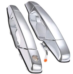 leimo kparts exterior chrome door handle front driver passenger side， replacement for 2007-2013 chevy silverado suburban tahoe avalanche, gmc sierra yukon, cadillac escalade | replaces# 80546，80545