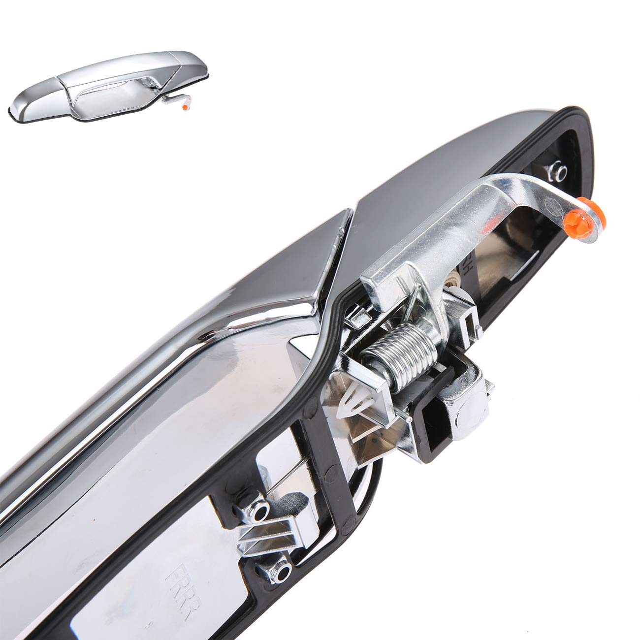 LEIMO KPARTS Exterior Chrome Door Handle Front Driver Passenger Side， Replacement for 2007-2013 Chevy Silverado Suburban Tahoe Avalanche, GMC Sierra Yukon, Cadillac Escalade | Replaces# 80546，80545