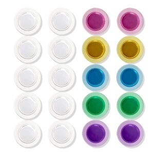 magnets for glass whiteboard, dry erase board, large, assorted color 20 pack (20pcs)